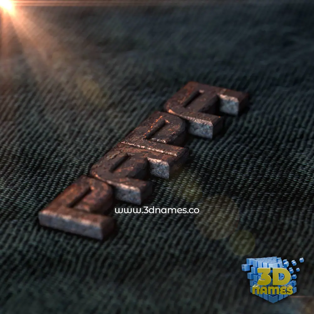 papa in Rusty Metal style - 3D name wallpaper