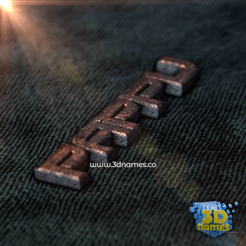 pappu in Rusty Metal style - 3D name wallpaper