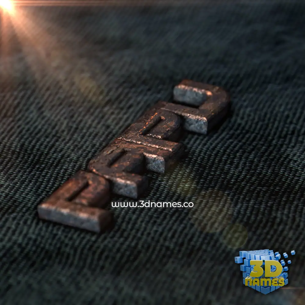 papu in Rusty Metal style - 3D name wallpaper