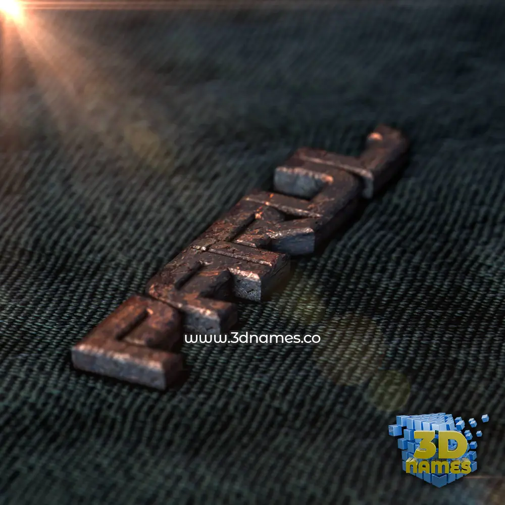 parul in Rusty Metal style - 3D name wallpaper