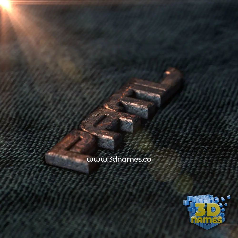 patil in Rusty Metal style - 3D name wallpaper