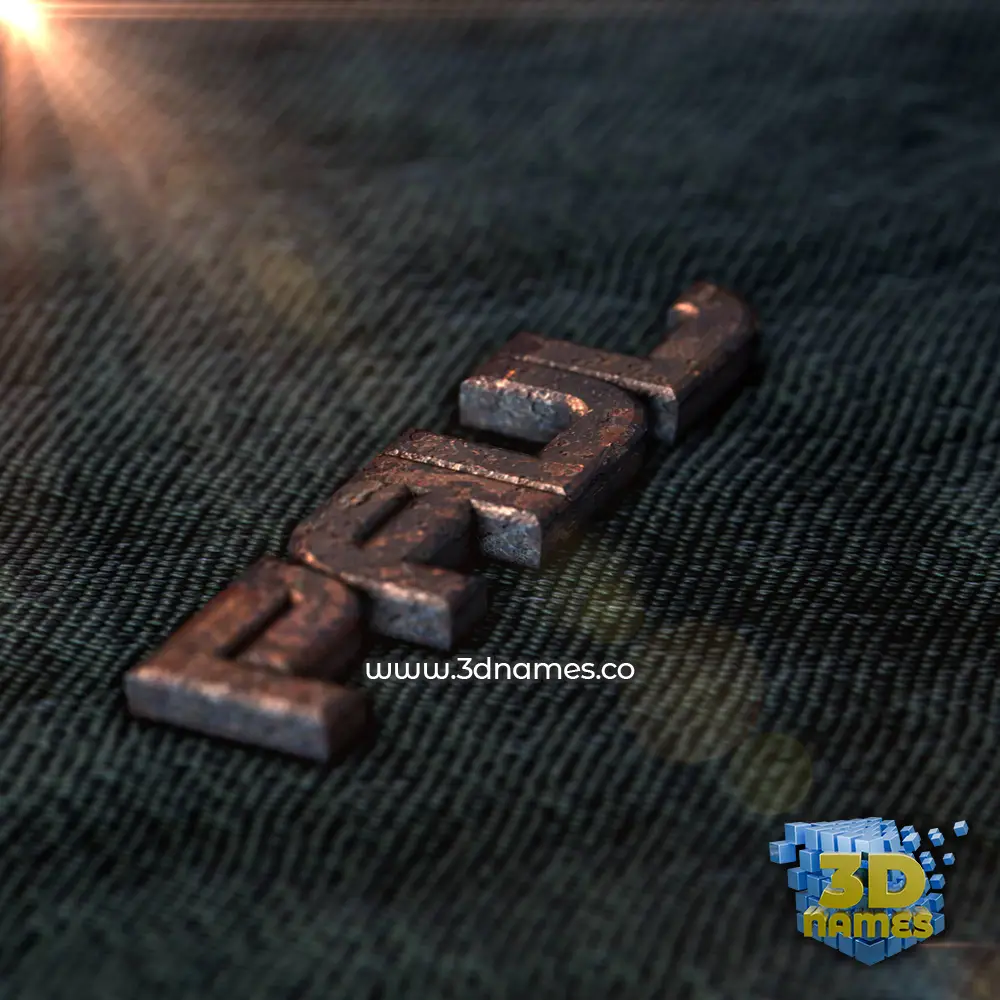 paul in Rusty Metal style - 3D name wallpaper