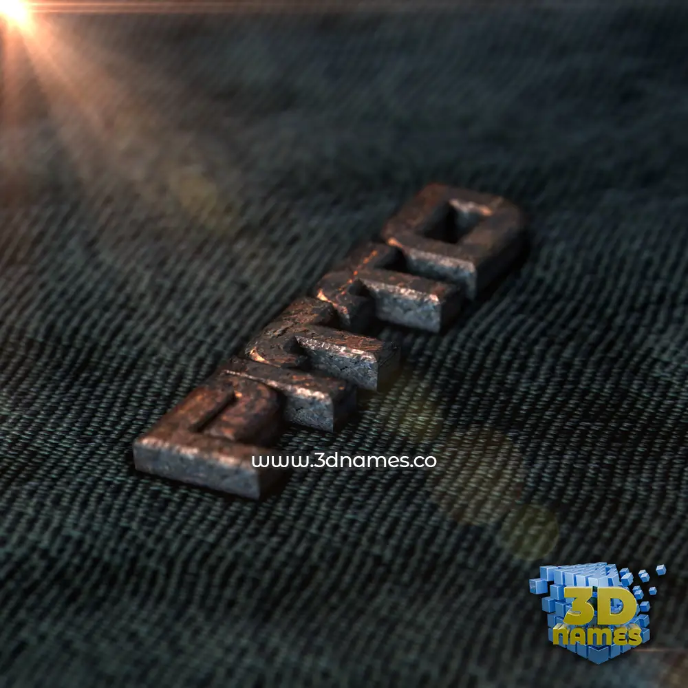 pitto in Rusty Metal style - 3D name wallpaper