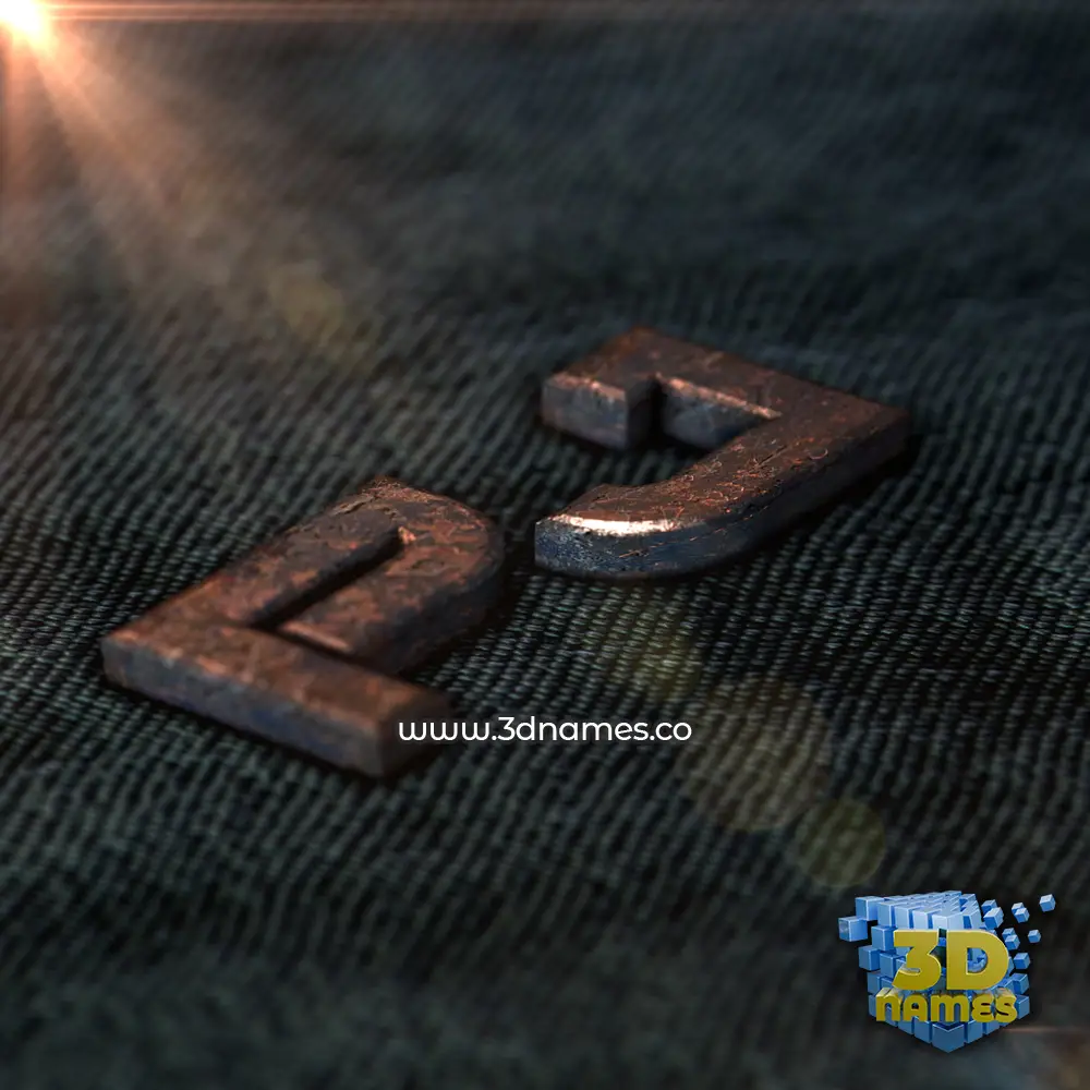 pj in Rusty Metal style - 3D name wallpaper