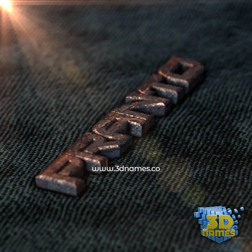 pranto in Rusty Metal style - 3D name wallpaper
