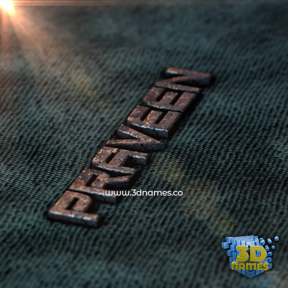 praveen in Rusty Metal style - 3D name wallpaper