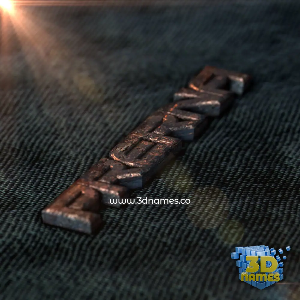 prerna in Rusty Metal style - 3D name wallpaper