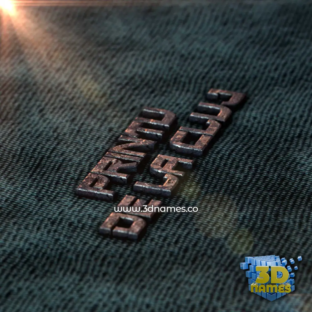 printu de la cluj in Rusty Metal style - 3D name wallpaper