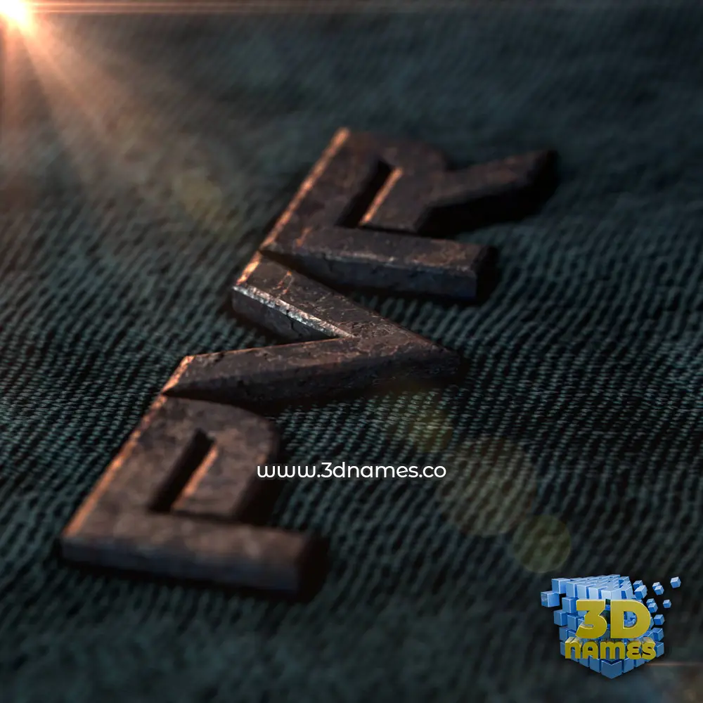 pvr in Rusty Metal style - 3D name wallpaper