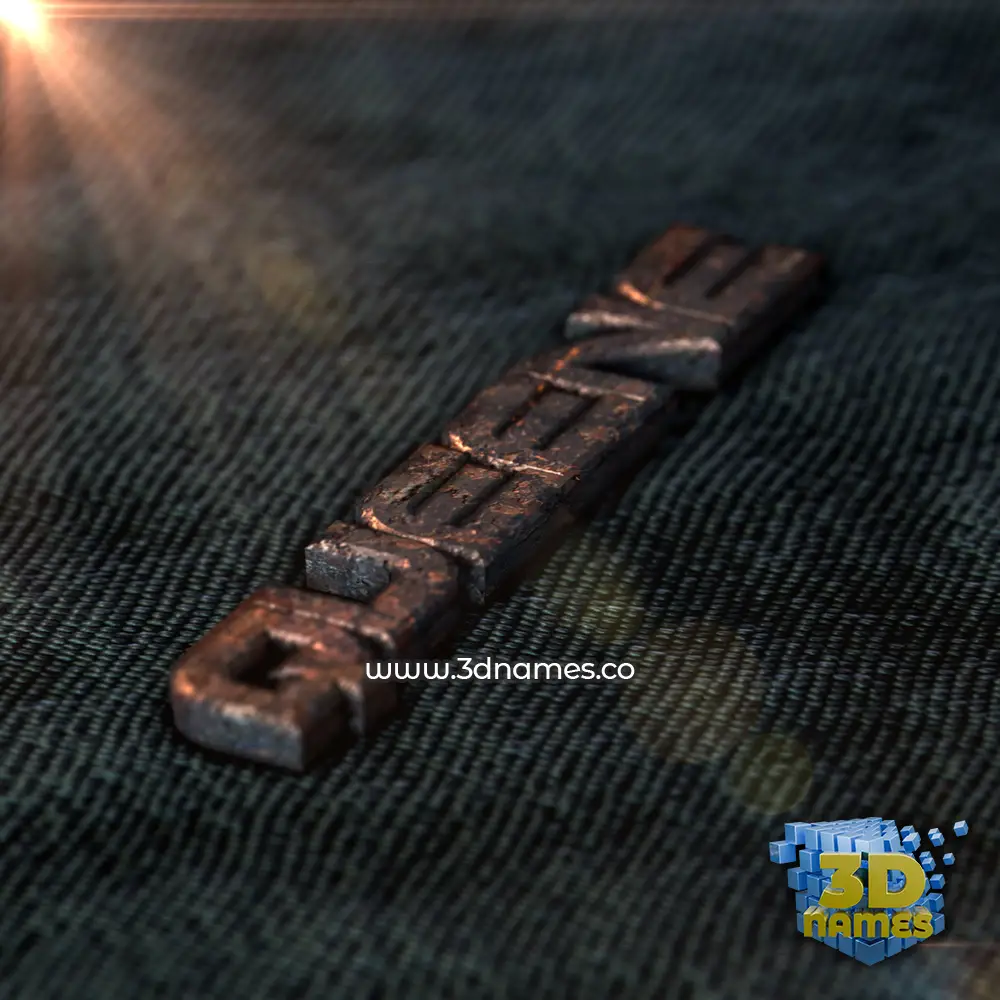queene in Rusty Metal style - 3D name wallpaper