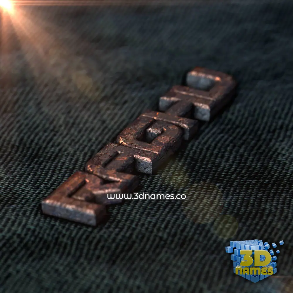 raghu in Rusty Metal style - 3D name wallpaper