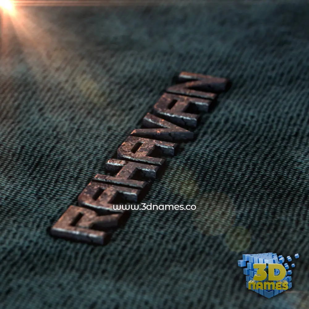rahavan in Rusty Metal style - 3D name wallpaper