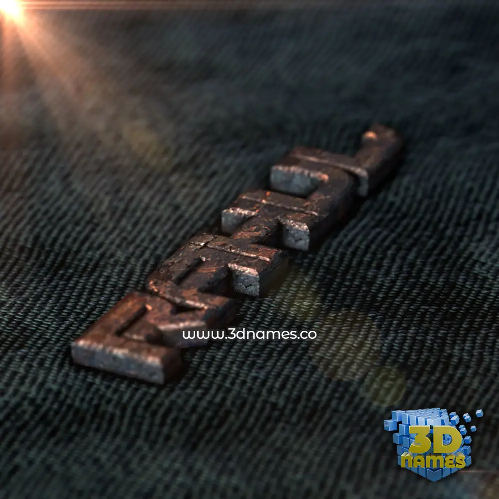 rahul in Rusty Metal style - 3D name wallpaper