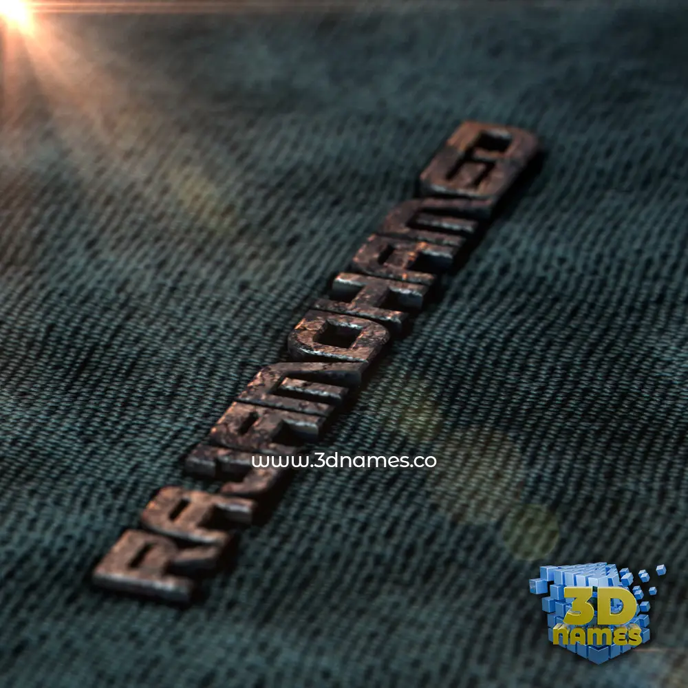 rajamohamed in Rusty Metal style - 3D name wallpaper
