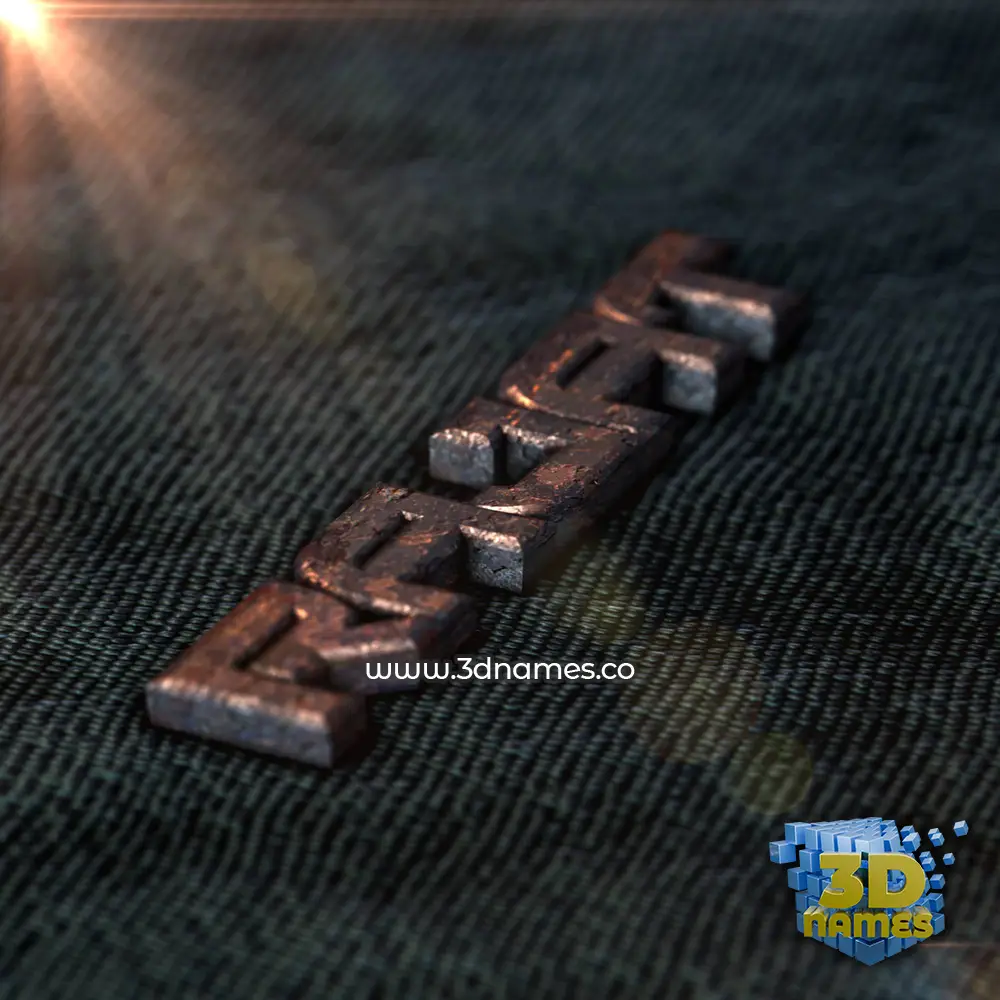 rajat in Rusty Metal style - 3D name wallpaper