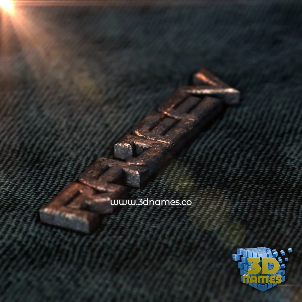 rajeev in Rusty Metal style - 3D name wallpaper