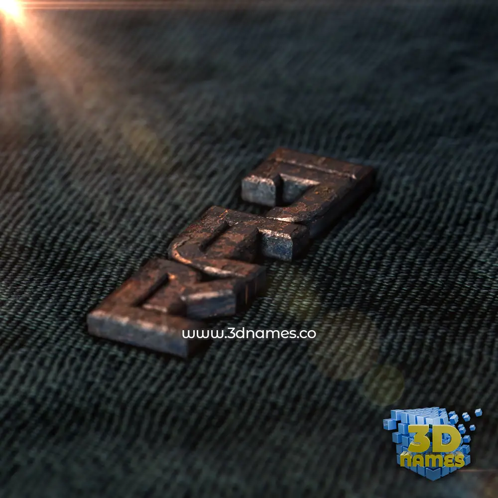 raji in Rusty Metal style - 3D name wallpaper