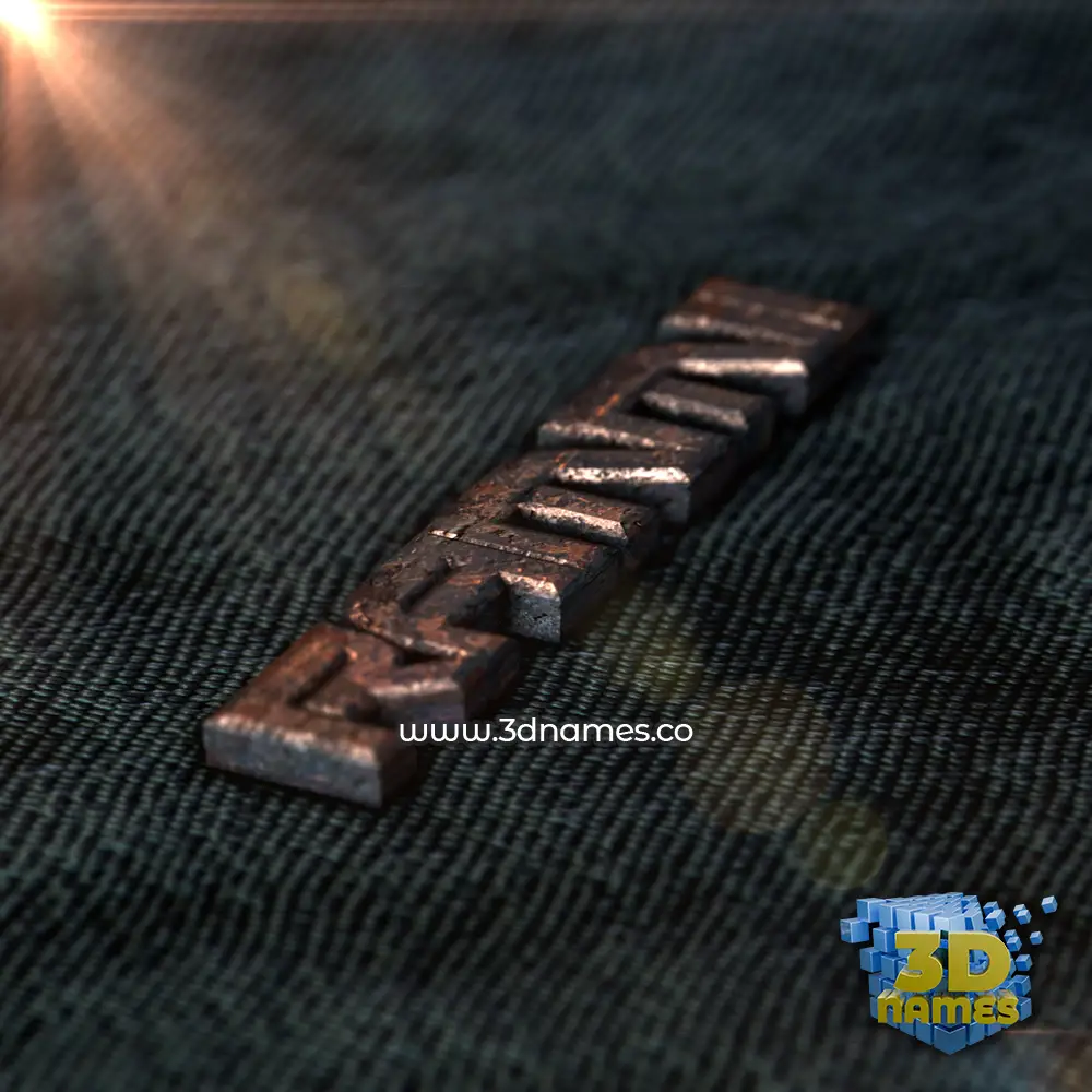 rammii in Rusty Metal style - 3D name wallpaper
