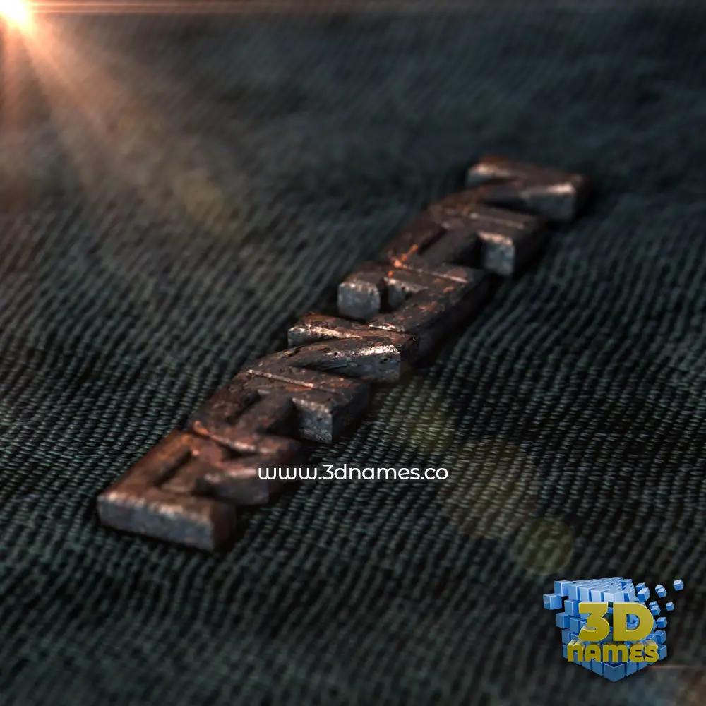 ranjan in Rusty Metal style - 3D name wallpaper