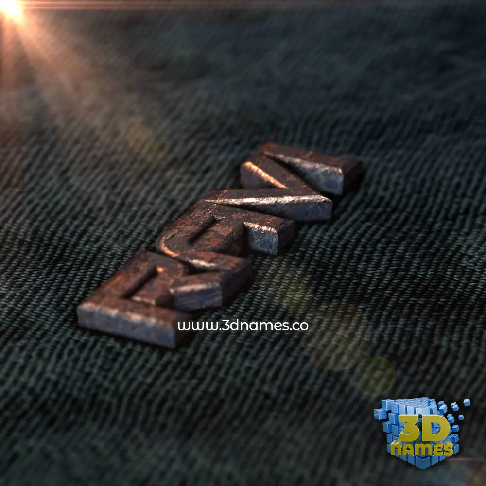 ravi in Rusty Metal style - 3D name wallpaper