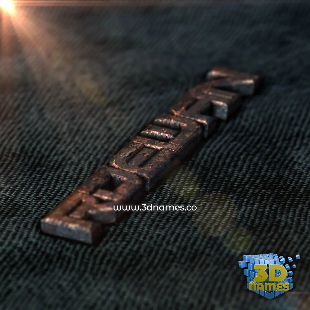rdewan in Rusty Metal style - 3D name wallpaper