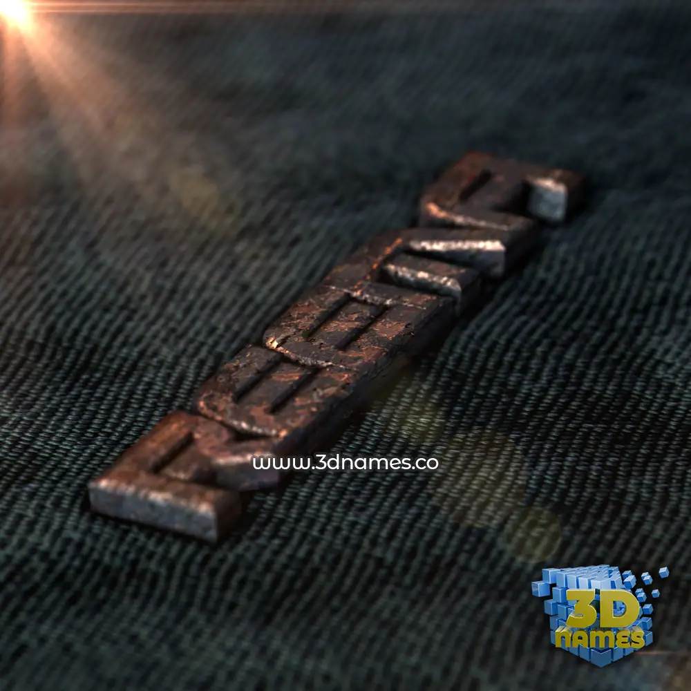 reema in Rusty Metal style - 3D name wallpaper