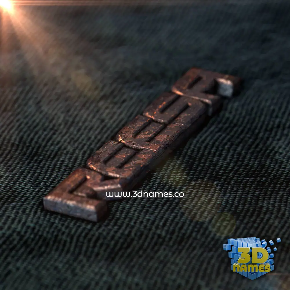 reesa in Rusty Metal style - 3D name wallpaper