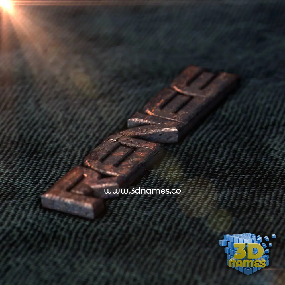renee in Rusty Metal style - 3D name wallpaper