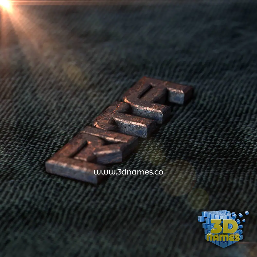 rita in Rusty Metal style - 3D name wallpaper