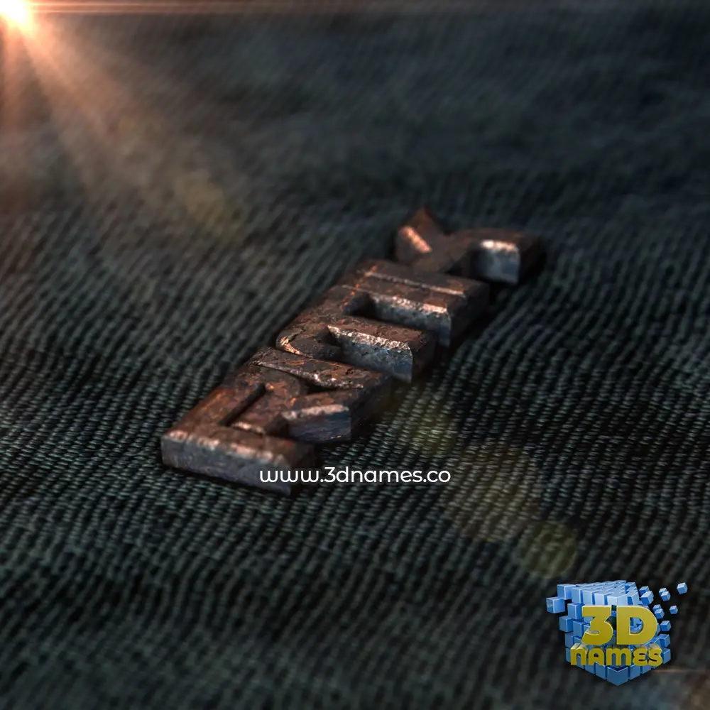 ritik in Rusty Metal style - 3D name wallpaper