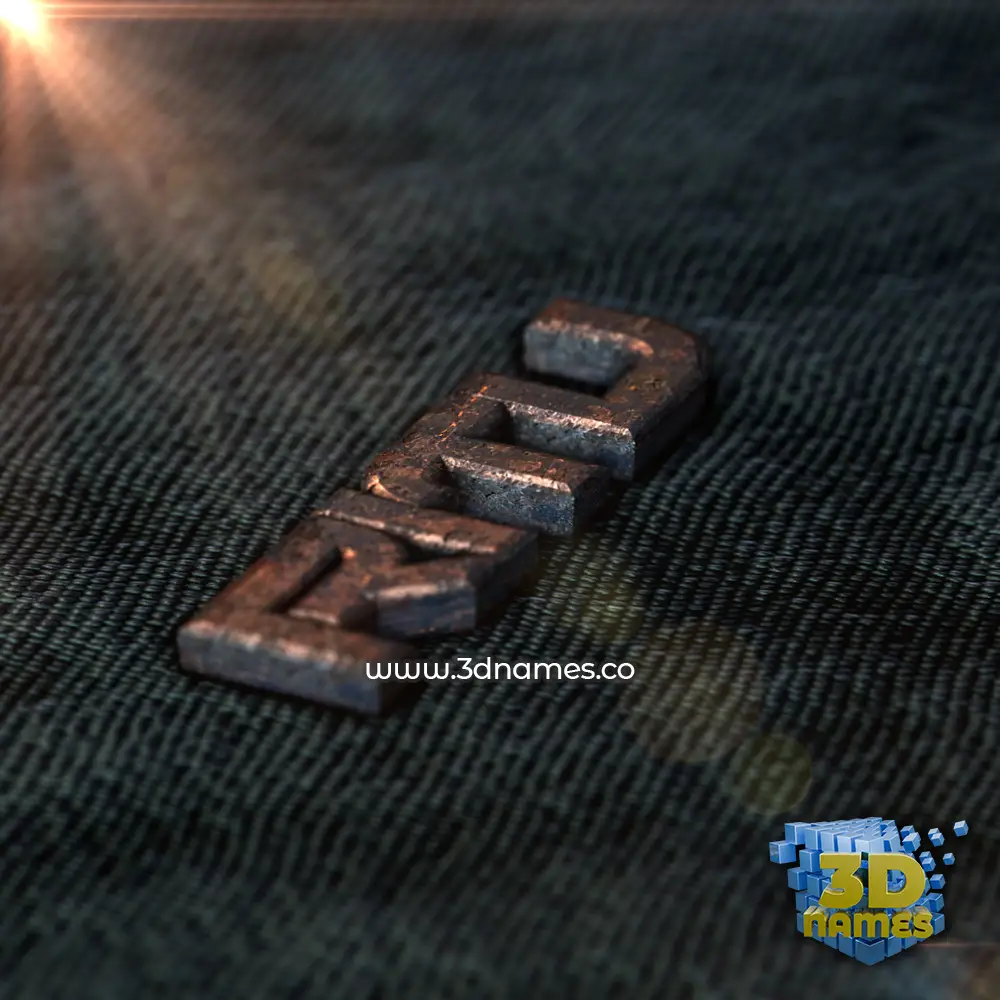 ritu in Rusty Metal style - 3D name wallpaper