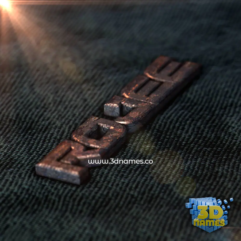 rojee in Rusty Metal style - 3D name wallpaper