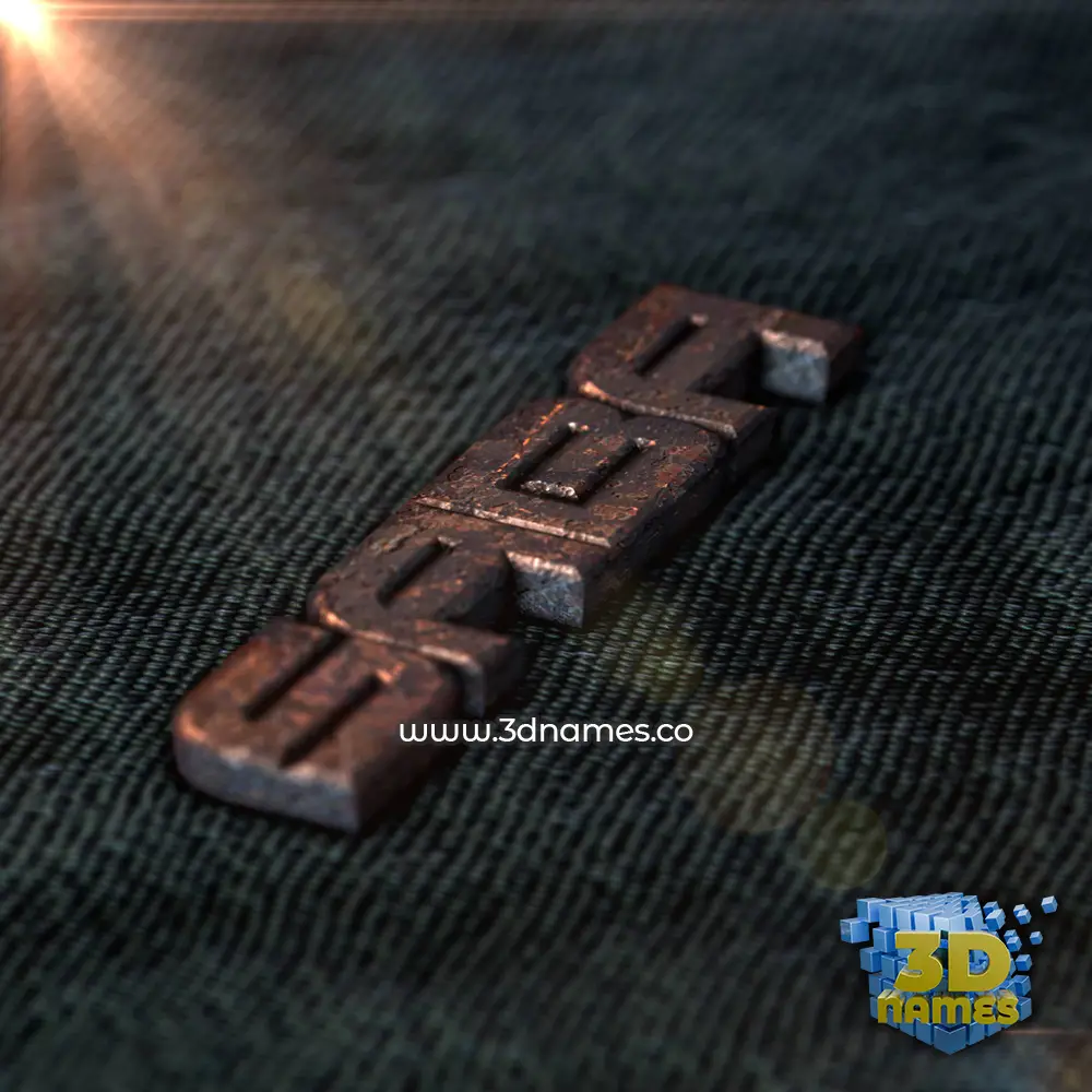 saba in Rusty Metal style - 3D name wallpaper