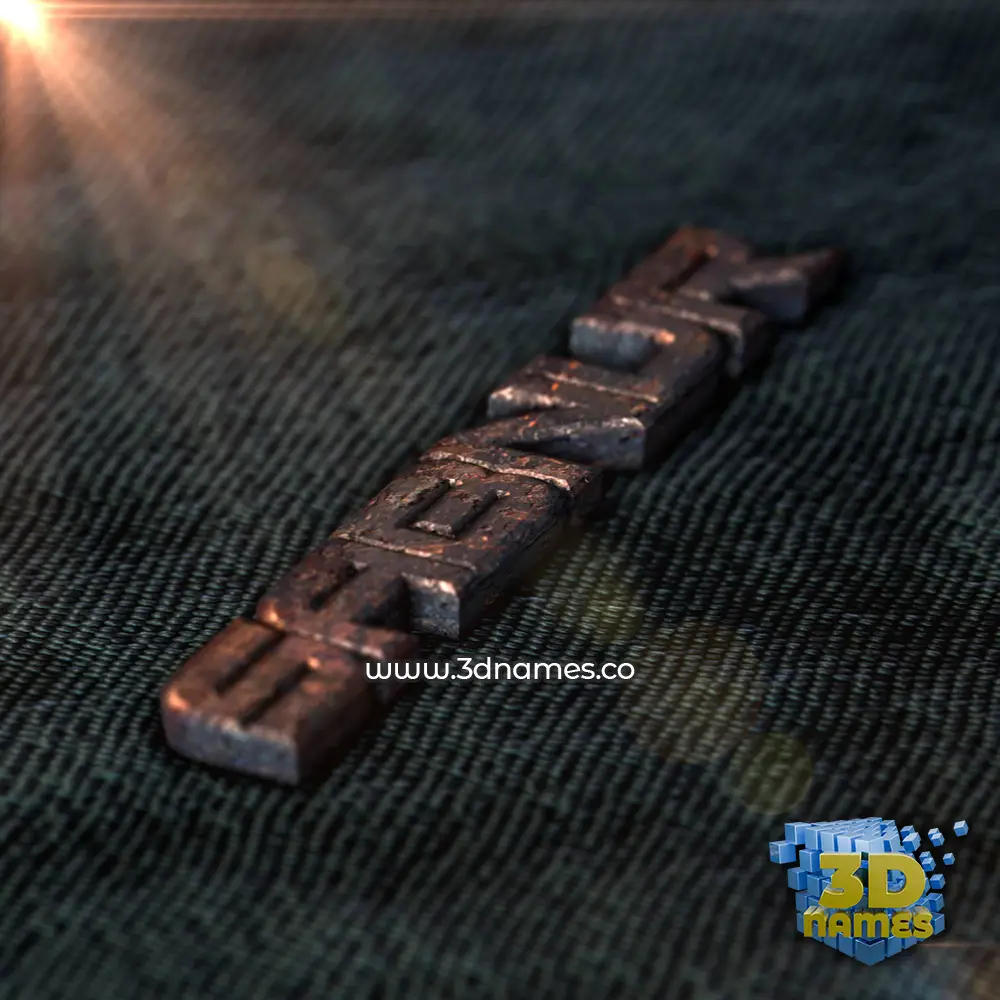 sabnur in Rusty Metal style - 3D name wallpaper