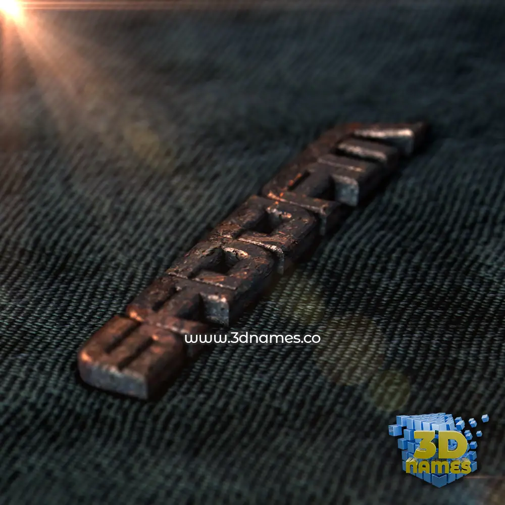 saddam in Rusty Metal style - 3D name wallpaper