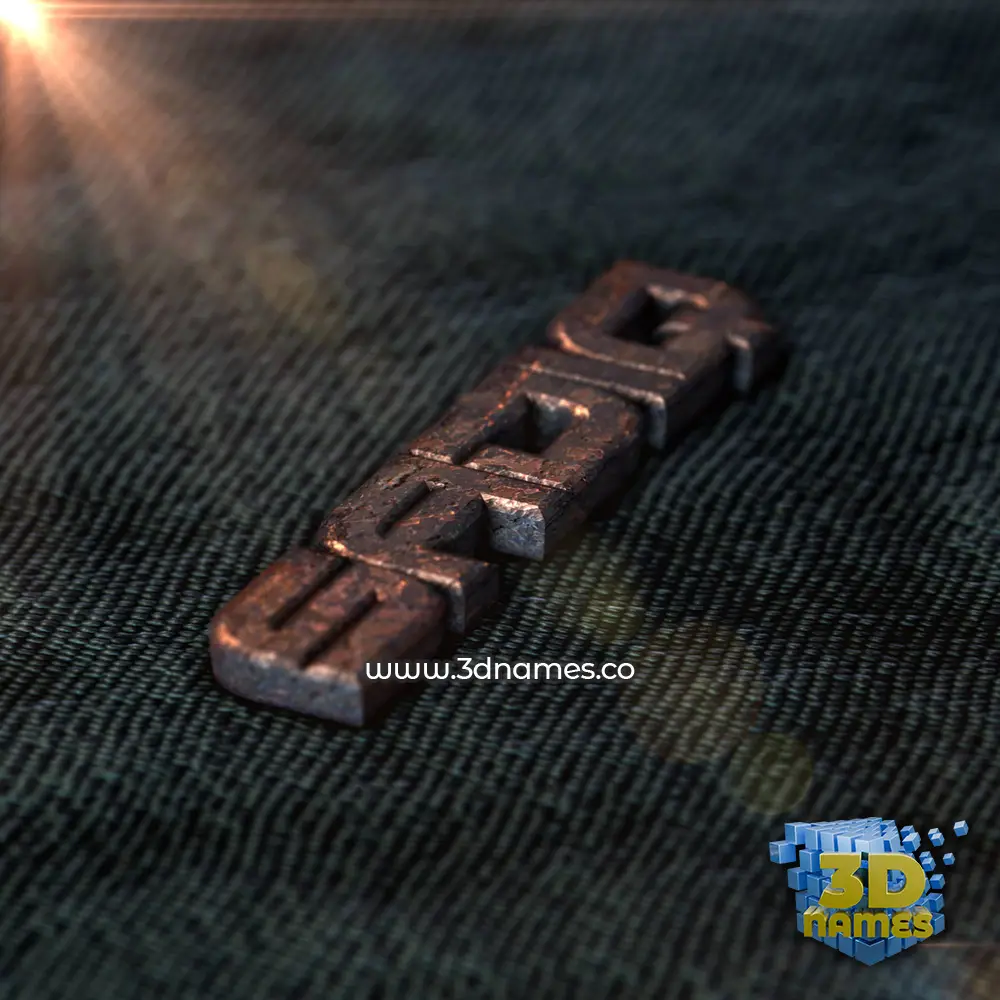 sadiq in Rusty Metal style - 3D name wallpaper