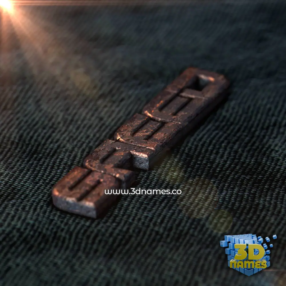 saeed in Rusty Metal style - 3D name wallpaper