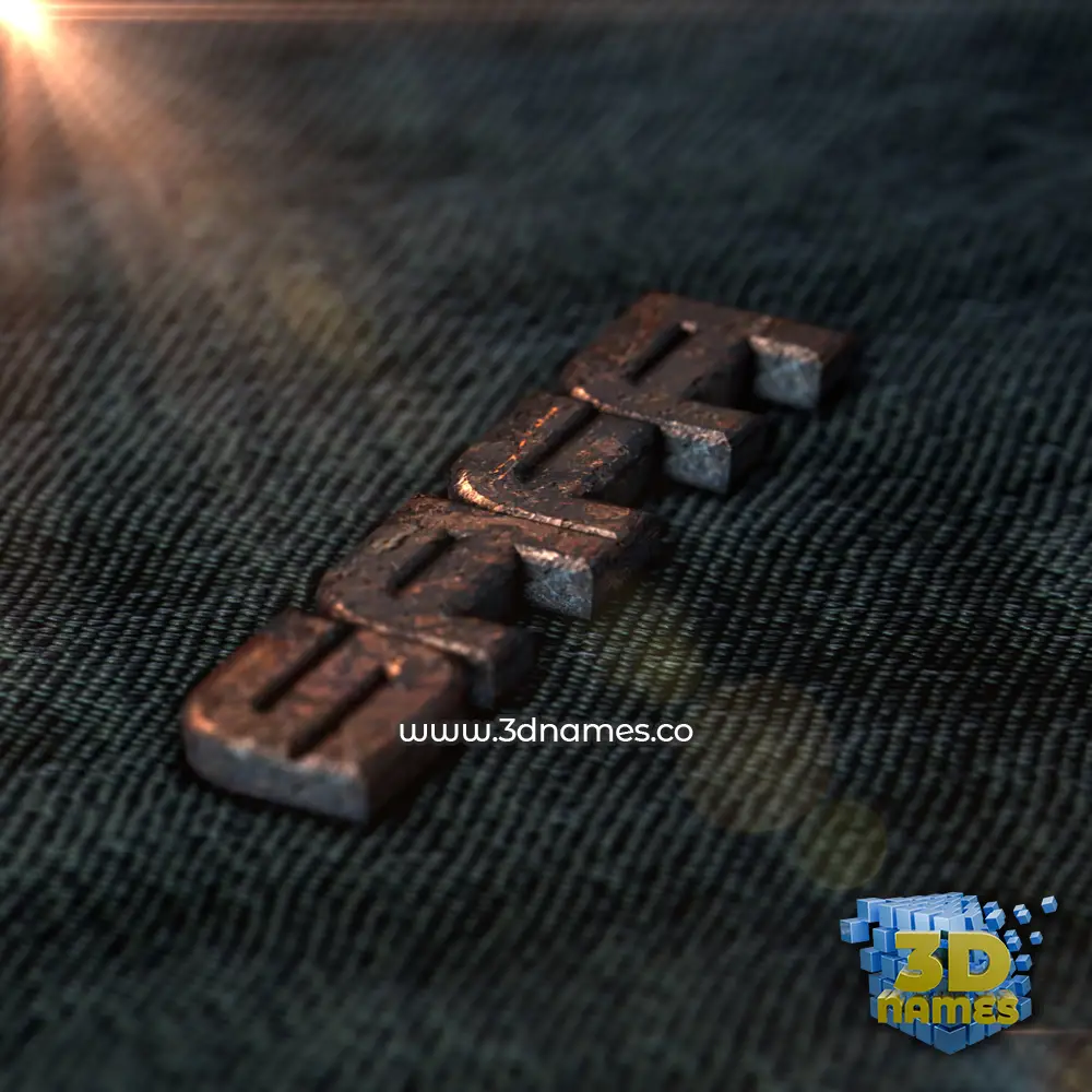 safa in Rusty Metal style - 3D name wallpaper
