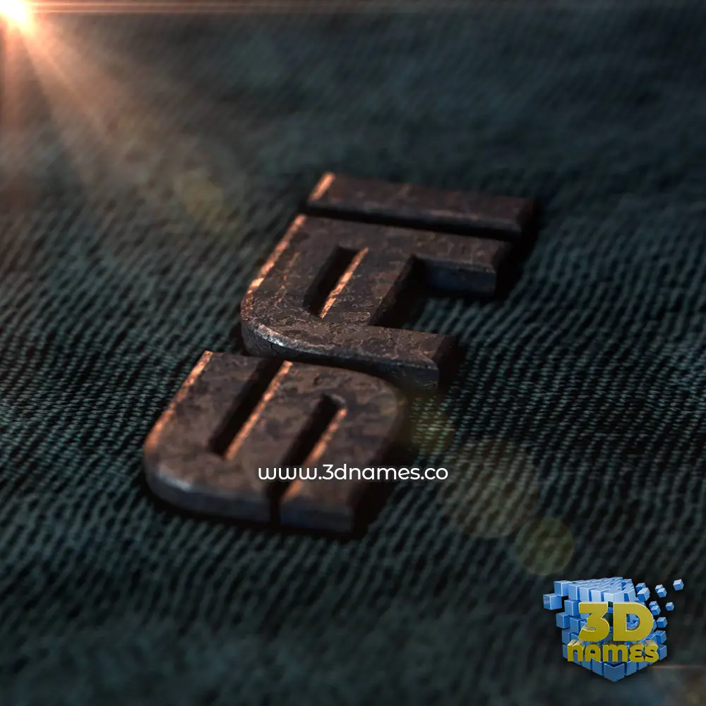 sai in Rusty Metal style - 3D name wallpaper