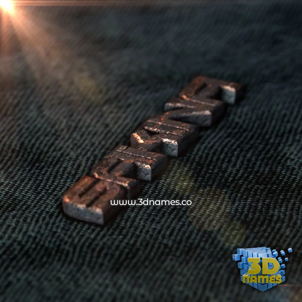 sakina in Rusty Metal style - 3D name wallpaper