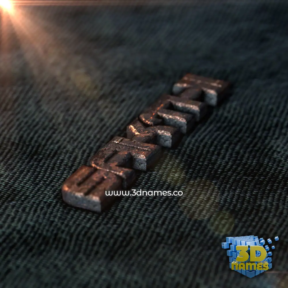 sakthi in Rusty Metal style - 3D name wallpaper