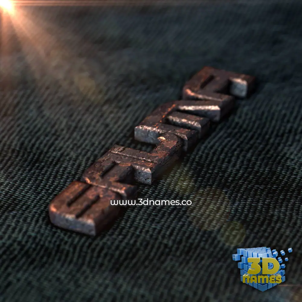 salma in Rusty Metal style - 3D name wallpaper