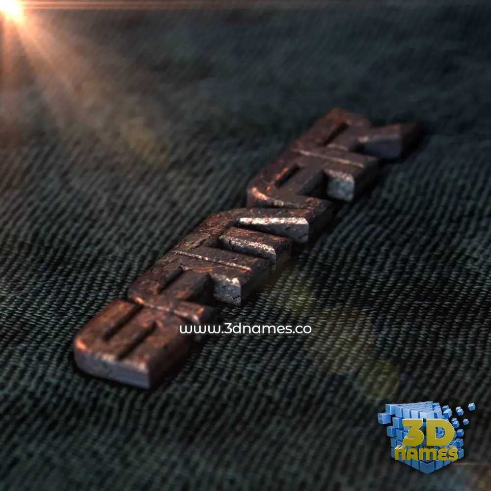 samar in Rusty Metal style - 3D name wallpaper