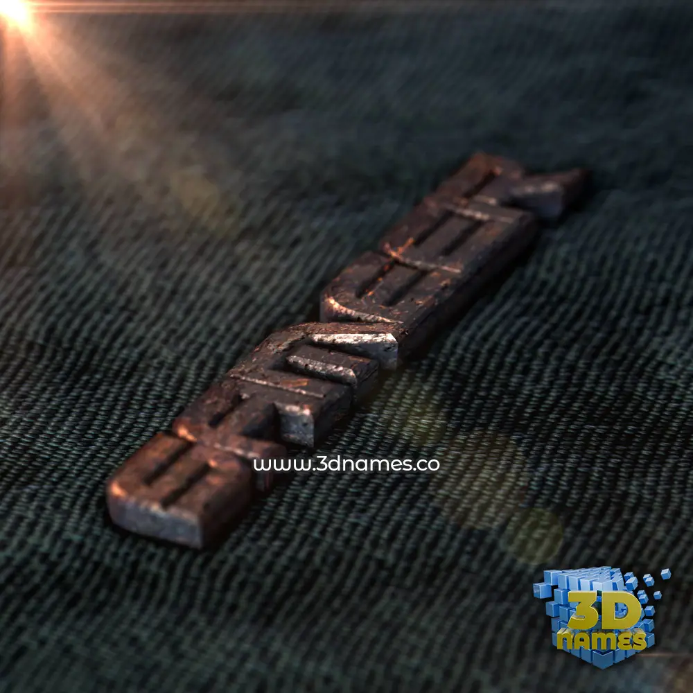 sameer in Rusty Metal style - 3D name wallpaper