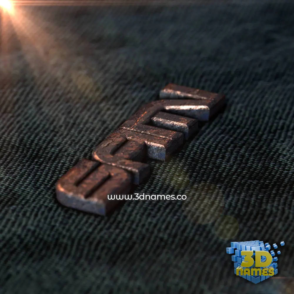 sami in Rusty Metal style - 3D name wallpaper