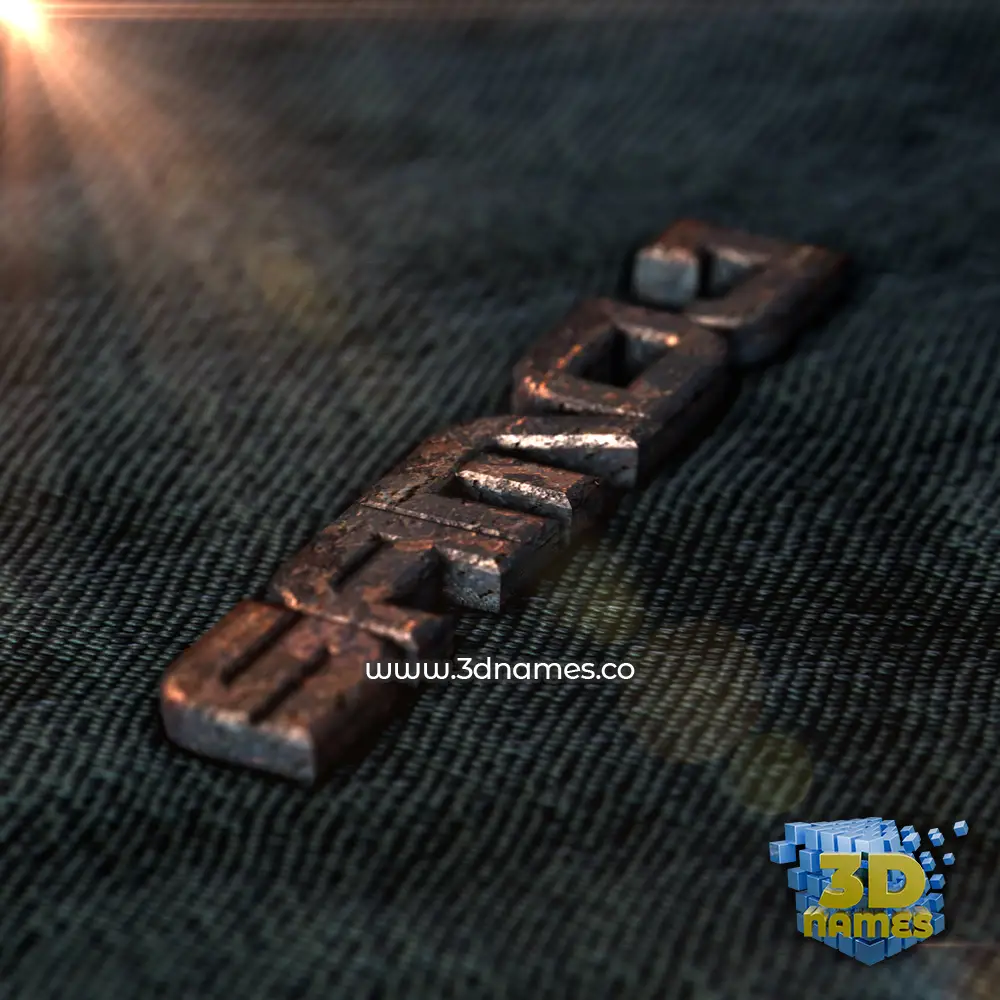 samoj in Rusty Metal style - 3D name wallpaper