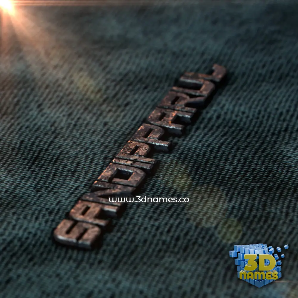 sandipparul in Rusty Metal style - 3D name wallpaper