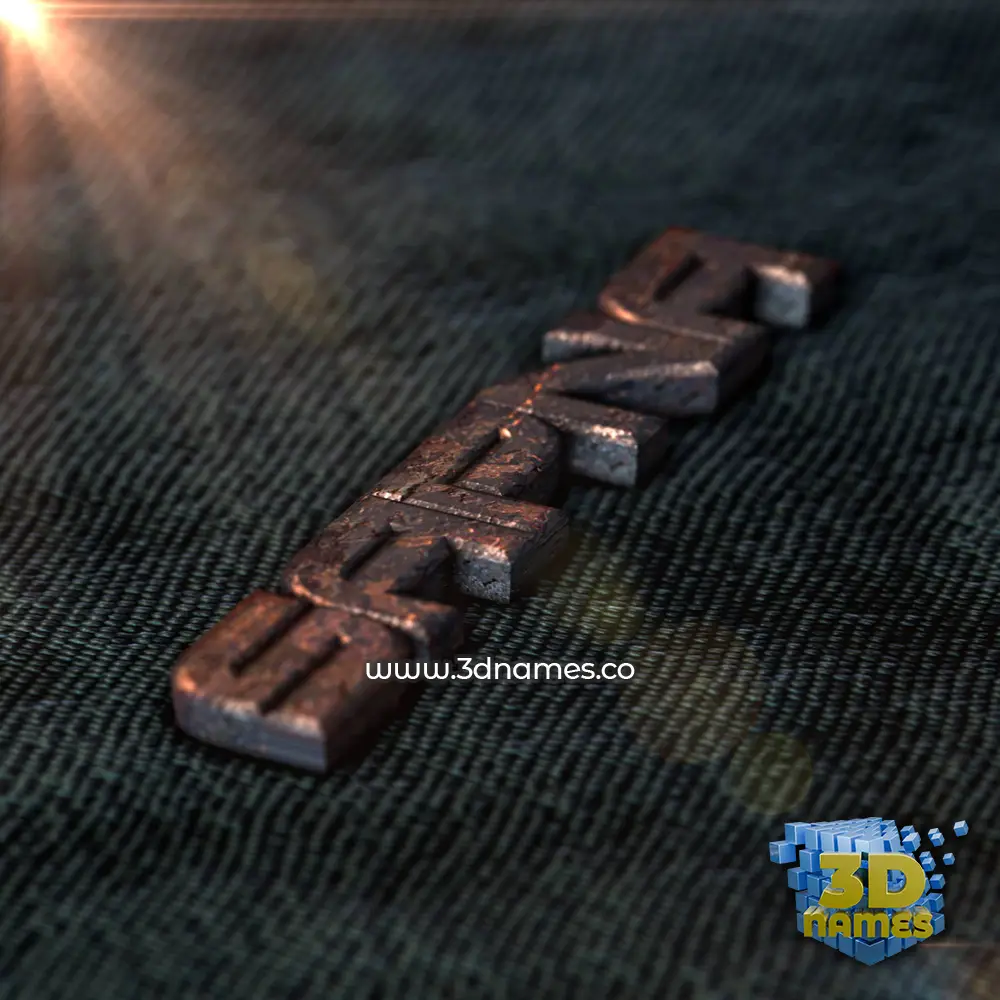 sapna in Rusty Metal style - 3D name wallpaper