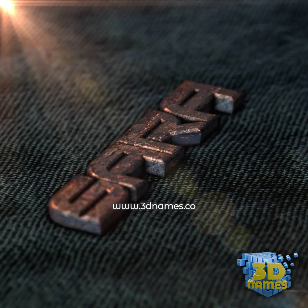 sara in Rusty Metal style - 3D name wallpaper