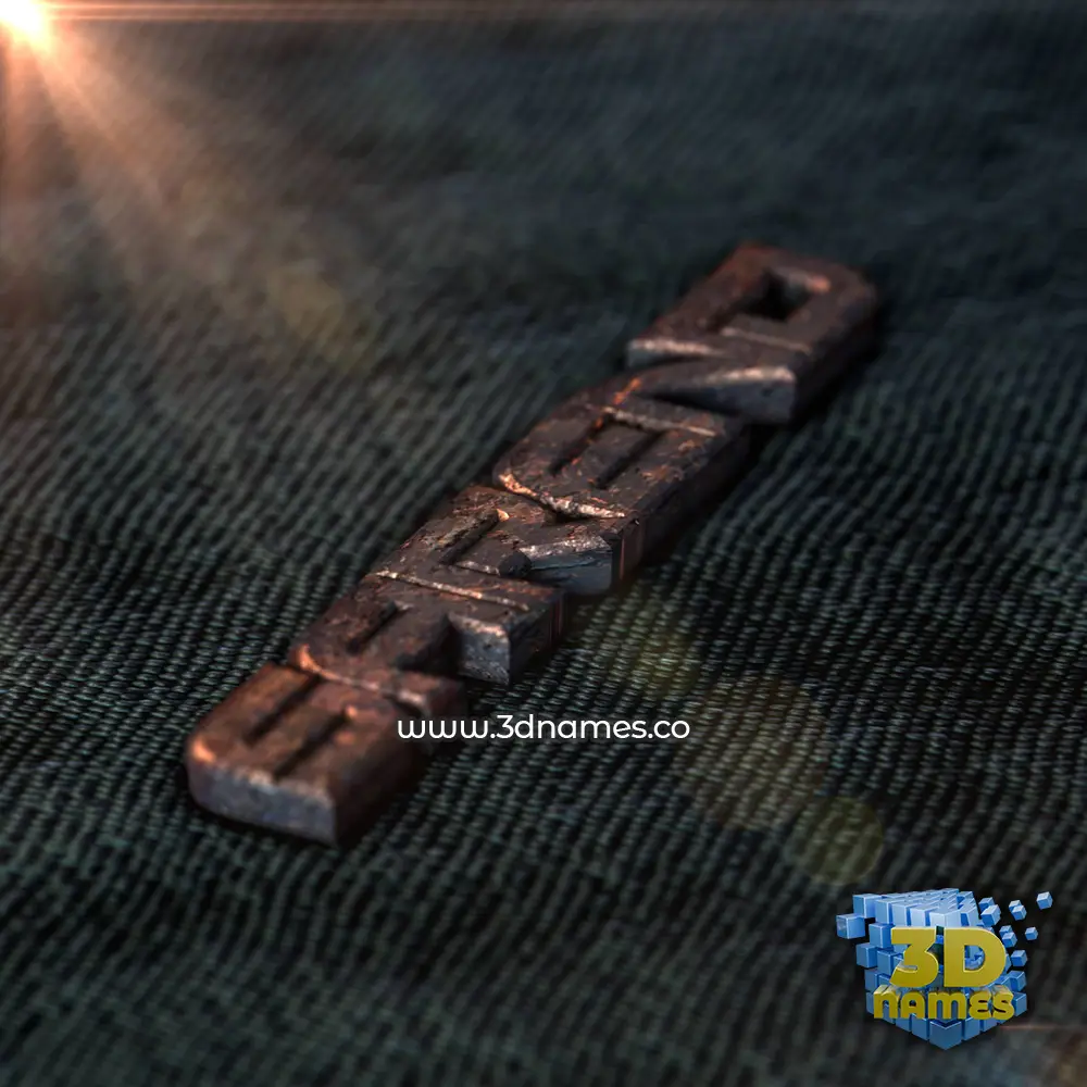 sarend in Rusty Metal style - 3D name wallpaper